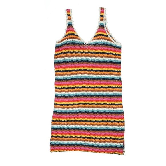 NWT Marine Layer Fiona Crochet Dress Multi Stripe L Hard to Find MSRP$228 - Picture 4 of 17